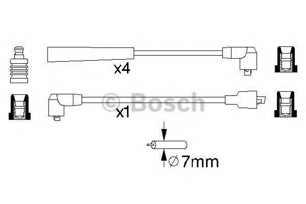 FACET 8537 Комплект дротів запалювання