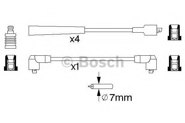FACET 8304 Комплект дротів запалювання