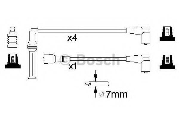 FACET 8510 Комплект дротів запалювання