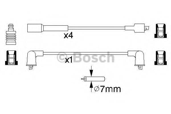 FACET 8358 Комплект дротів запалювання