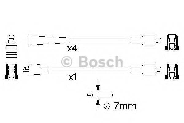 BOSCH B 082 Комплект дротів запалювання