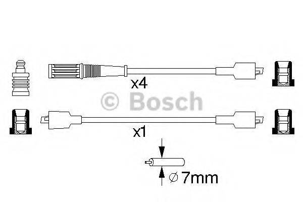 BOSCH B 084 Комплект дротів запалювання