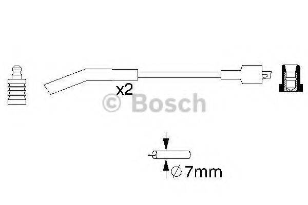 BOSCH B 085 Комплект дротів запалювання