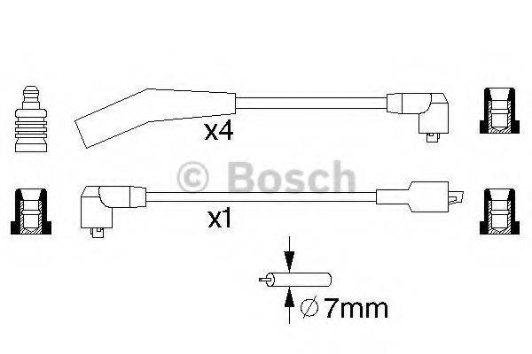 BOSCH B 094 Комплект дротів запалювання