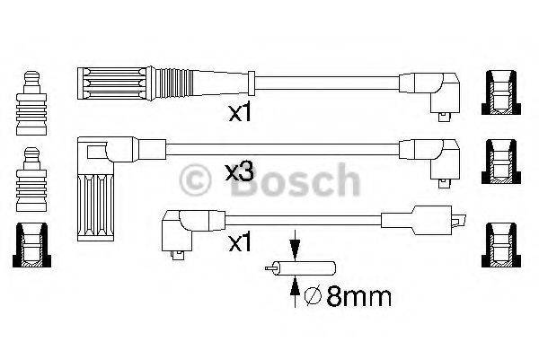 BOSCH B 119 Комплект дротів запалювання