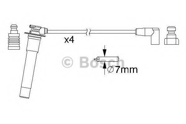 BOSCH B 160 Комплект дротів запалювання