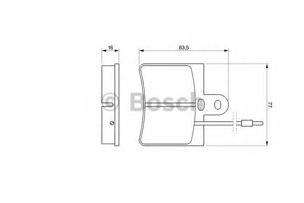BOSCH 20 667 Комплект гальмівних колодок, дискове гальмо