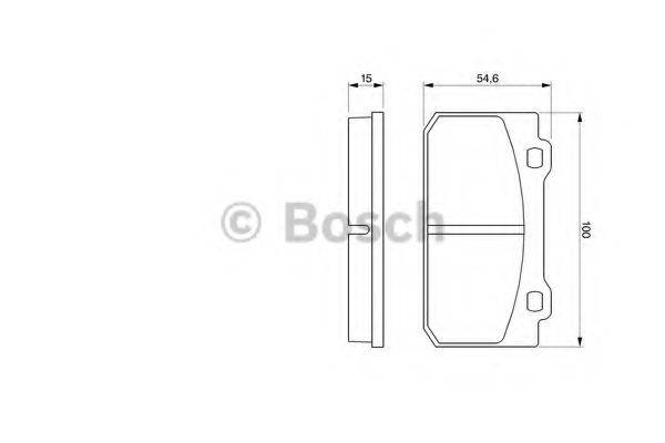 BOSCH 20 944 Комплект гальмівних колодок, дискове гальмо