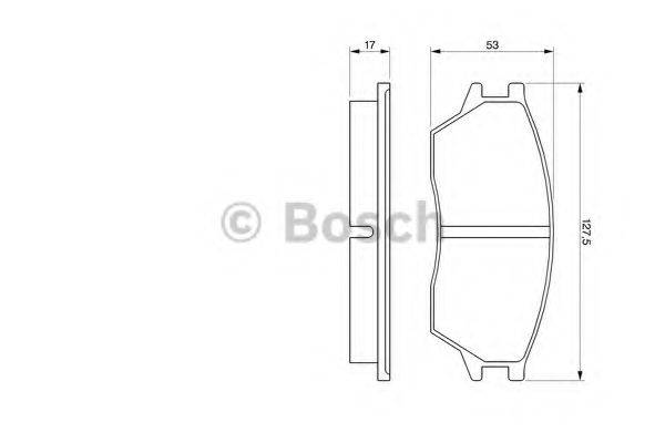 BOSCH 21 523 Комплект гальмівних колодок, дискове гальмо