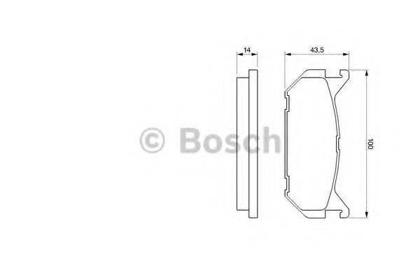 BOSCH 21 766 Комплект гальмівних колодок, дискове гальмо