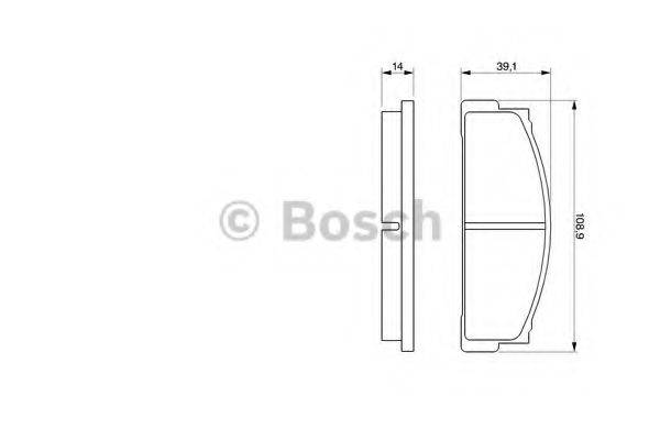 BOSCH BP210 Комплект гальмівних колодок, дискове гальмо