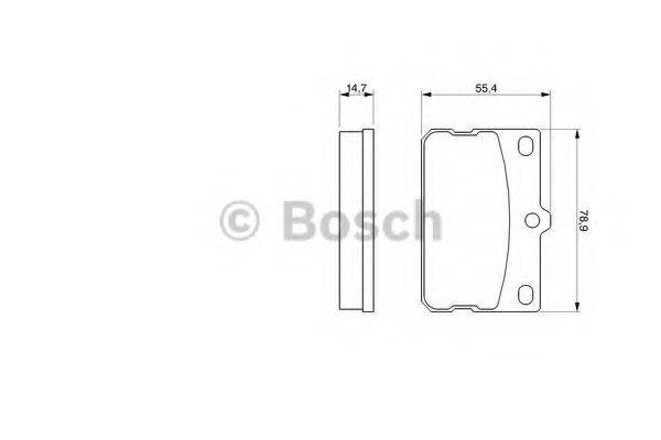 BOSCH BP212 Комплект гальмівних колодок, дискове гальмо