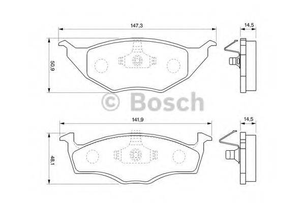 BOSCH 23 394 Комплект гальмівних колодок, дискове гальмо