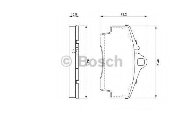 BOSCH 21 792 Комплект гальмівних колодок, дискове гальмо