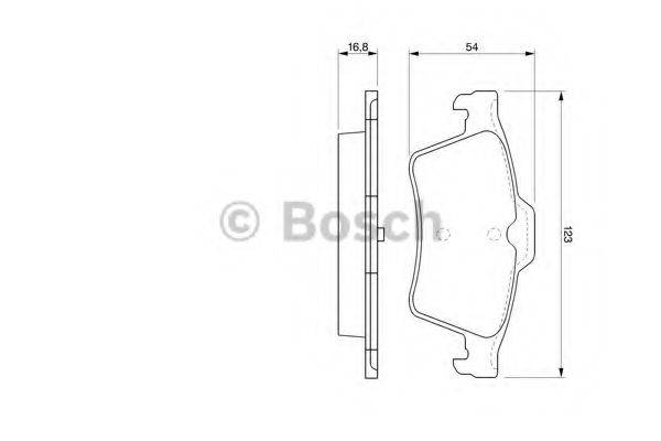 BOSCH 23 482 Комплект гальмівних колодок, дискове гальмо
