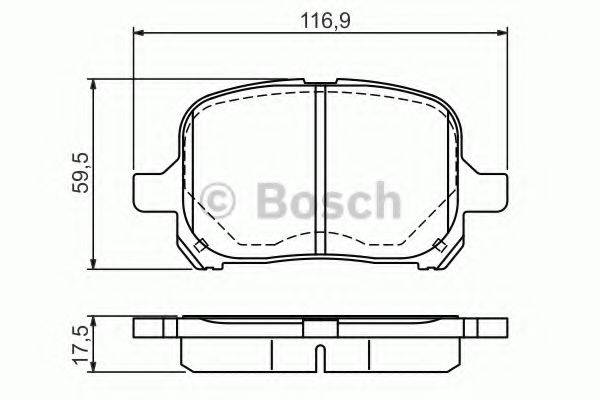 LEXUS 04465 48060 Комплект гальмівних колодок, дискове гальмо