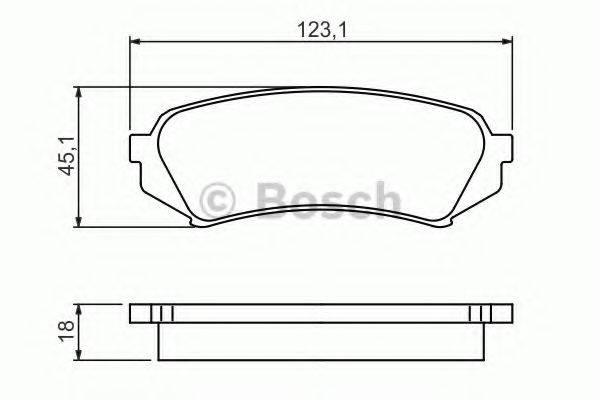 LEXUS 0446660110 Комплект гальмівних колодок, дискове гальмо