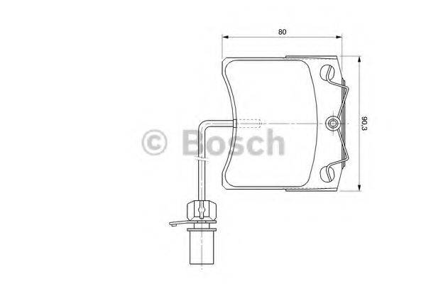 BOSCH 23 176 Комплект гальмівних колодок, дискове гальмо