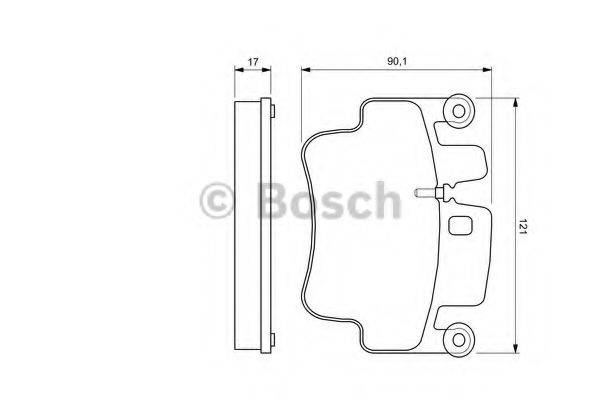 BOSCH 23 329 Комплект гальмівних колодок, дискове гальмо