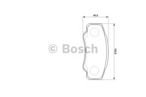 BOSCH 23 921 Комплект гальмівних колодок, дискове гальмо