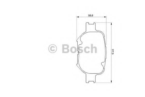BOSCH 23 526 Комплект гальмівних колодок, дискове гальмо