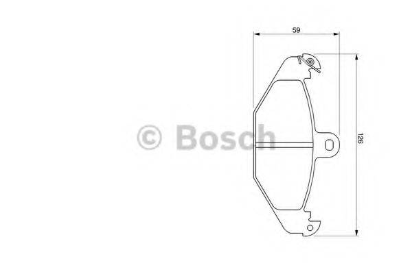 BOSCH 20 410 Комплект гальмівних колодок, дискове гальмо