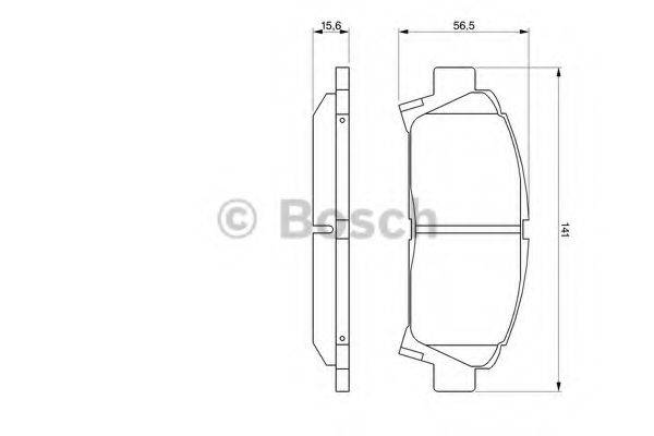 TOYOTA 0446520230 Комплект гальмівних колодок, дискове гальмо