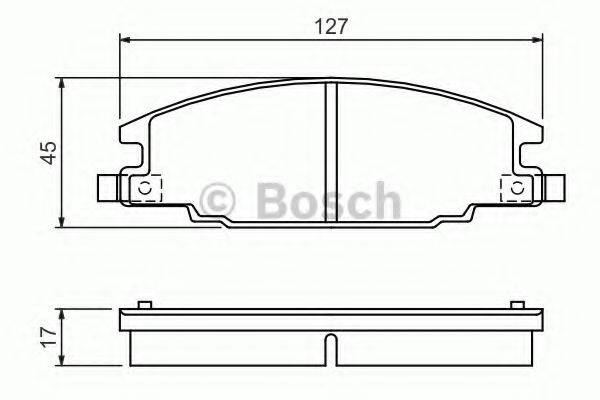 HITEC H432 Комплект гальмівних колодок, дискове гальмо
