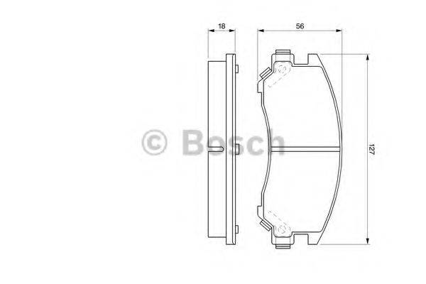 BOSCH 20 112 Комплект гальмівних колодок, дискове гальмо