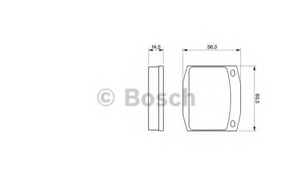 BOSCH 20 391 Комплект гальмівних колодок, дискове гальмо