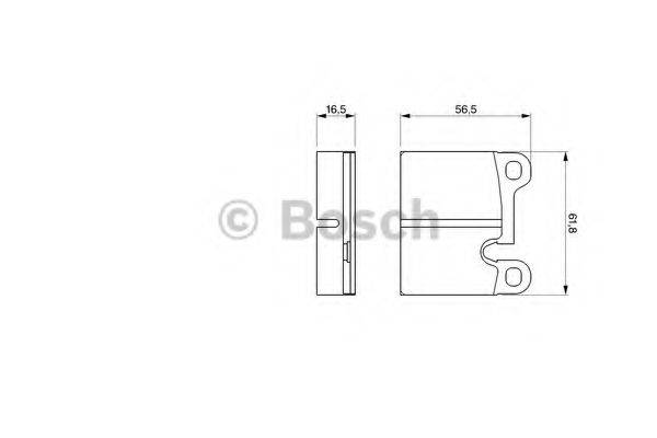 BOSCH 20 467 Комплект гальмівних колодок, дискове гальмо