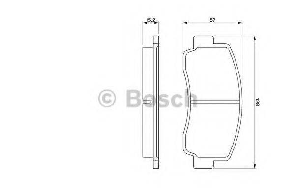 BOSCH 20 511 Комплект гальмівних колодок, дискове гальмо