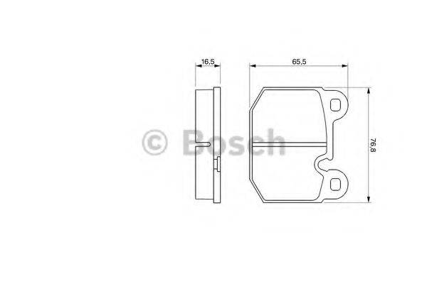 BOSCH 20 588 Комплект гальмівних колодок, дискове гальмо