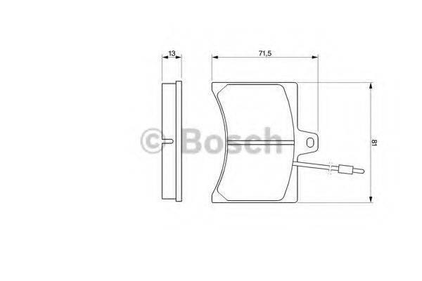 BOSCH 20 594 Комплект гальмівних колодок, дискове гальмо