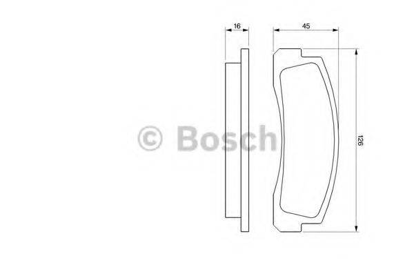 BOSCH 20 660 Комплект гальмівних колодок, дискове гальмо
