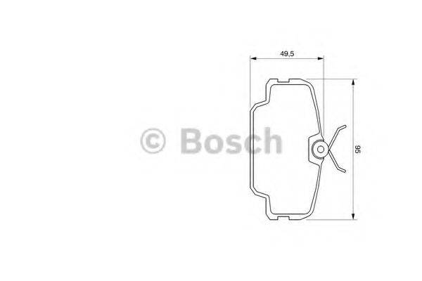 BOSCH 20 749 Комплект гальмівних колодок, дискове гальмо