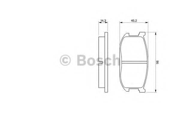 BOSCH 20 760 Комплект гальмівних колодок, дискове гальмо