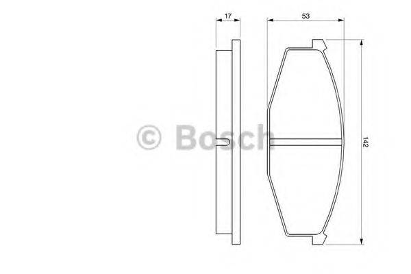 BOSCH 20 863 Комплект гальмівних колодок, дискове гальмо