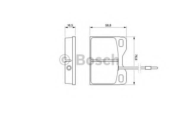 BOSCH 20 913 Комплект гальмівних колодок, дискове гальмо