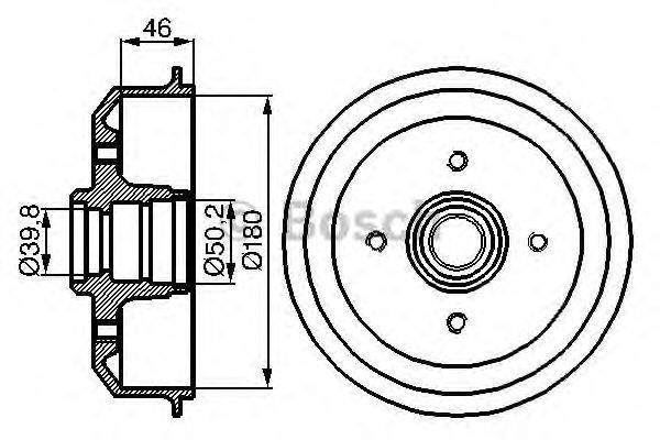 LUCAS ELECTRICAL DB4005 Гальмівний барабан