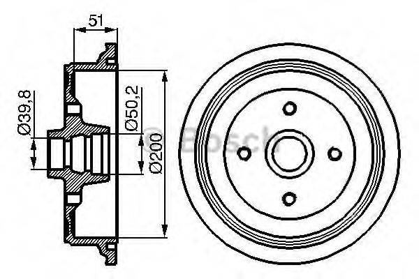 LUCAS ELECTRICAL DB4082 Гальмівний барабан