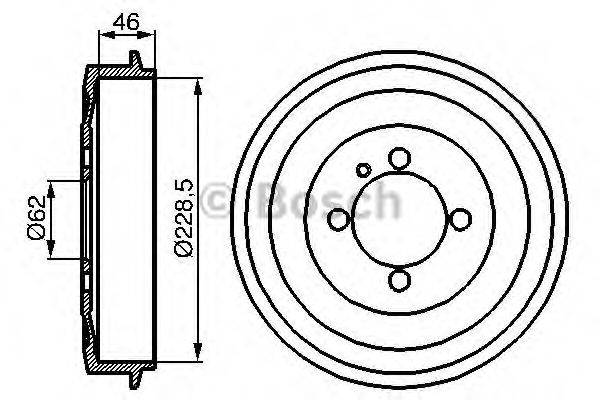 LUCAS ELECTRICAL DB4026 Гальмівний барабан