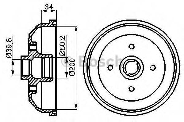 LUCAS ELECTRICAL DB4006 Гальмівний барабан