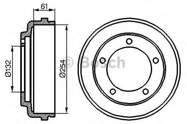 FORD 92VB1126AA Гальмівний барабан