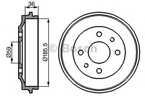 LUCAS ELECTRICAL DB4013 Гальмівний барабан