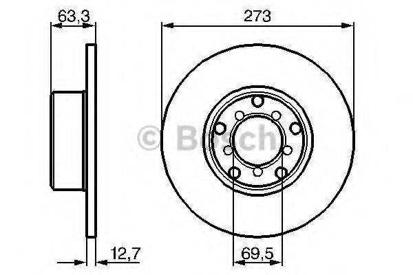 LUCAS ELECTRICAL DF 1572 гальмівний диск