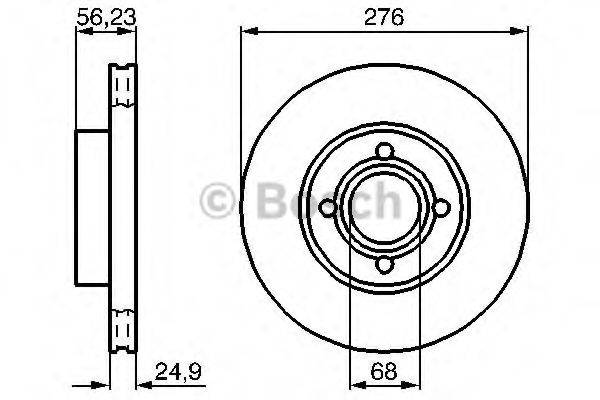 DELPHI BG2748 гальмівний диск