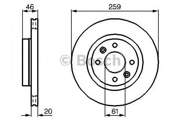 LUCAS ELECTRICAL DF1017 гальмівний диск