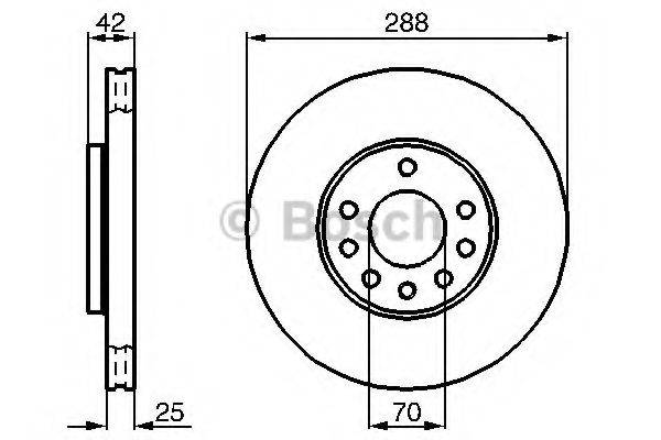 BOSCH BD380 гальмівний диск