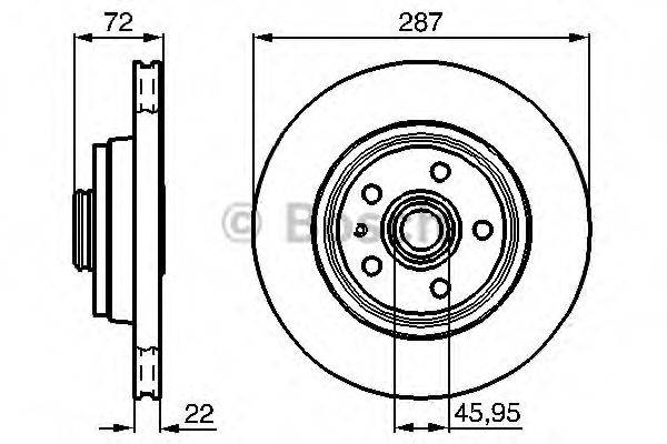 LUCAS ELECTRICAL DF 1684 гальмівний диск